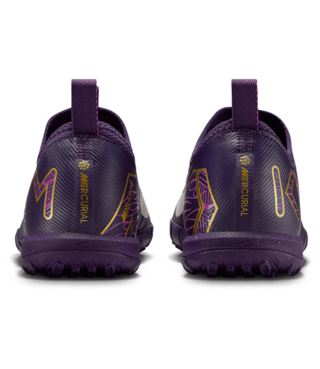 Nike Nike Jr Zoom Mercurial Vapor 15 Academy KM Mbappe TF Turf Shoes - Grand Purple/Pale Ivory