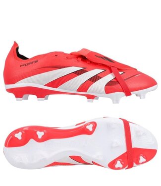 adidas adidas Predator 25 League Fold Over Tongue FG Stealth Pack -Lucid Red/White/Core Black