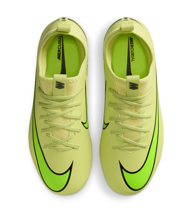 Nike Nike Jr Zoom Mercurial Vapor 16 Max Voltage Academy FG Cleats - Limelight/Volt/Hyper Crimson