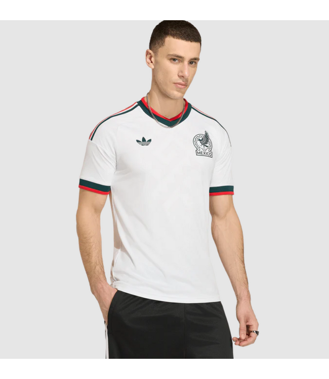 adidas adidas Mexico World Cup 2026 Away Jersey - White/Red/Black