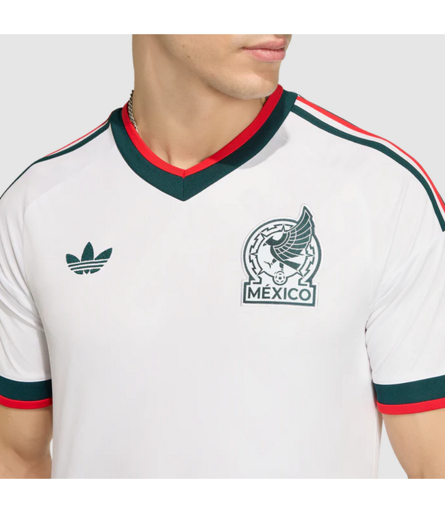 adidas adidas Mexico World Cup 2026 Away Jersey - White/Red/Black