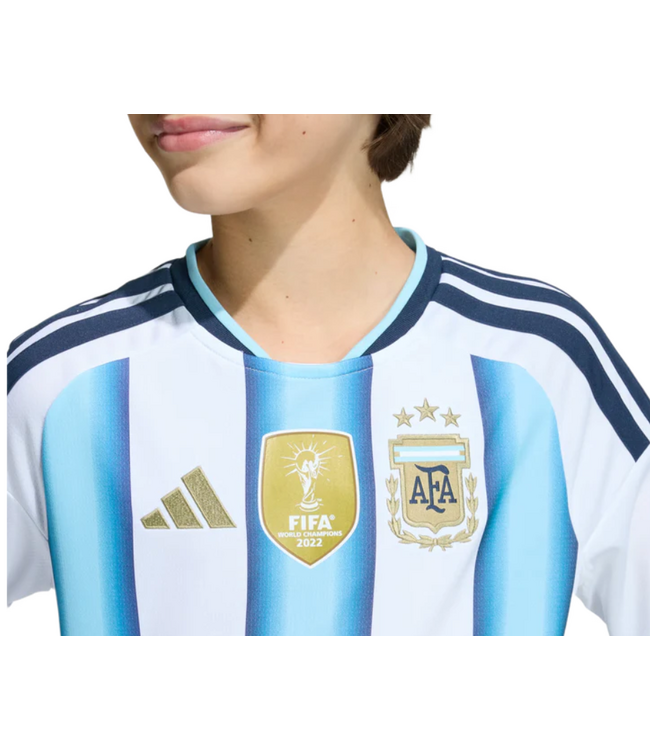 adidas adidas Youth Argentina World Cup 2026 Home Jersey - White/Icey Blue/Light Blue