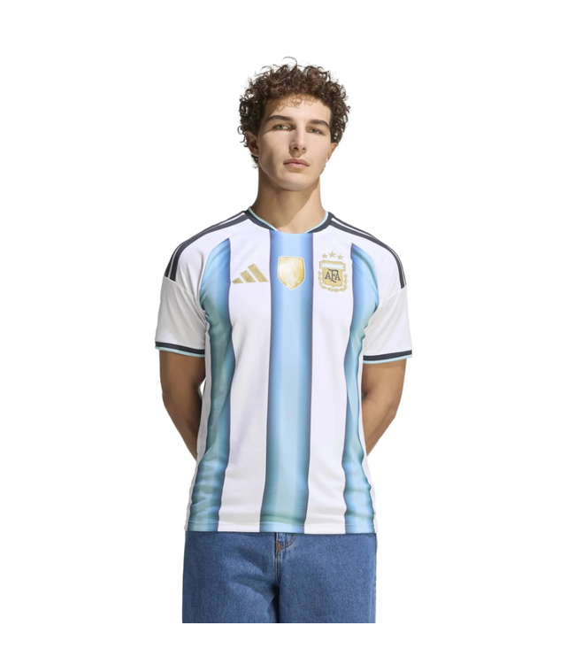adidas adidas Argentina World Cup 2026 Home Jersey - White/Icey Blue/Light Blue