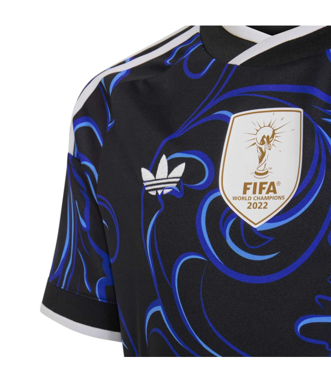 adidas adidas Youth Argentina World Cup 2026 Away Jersey - Black/Lucid Blue/Blue Burst