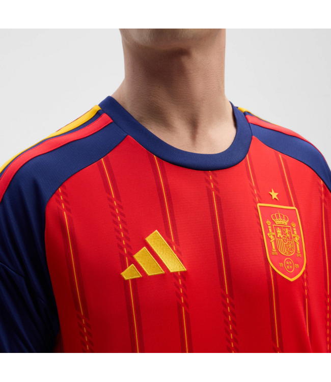adidas adidas Spain World Cup 2026 Home Jersey - Vivid Red/Navy Blue