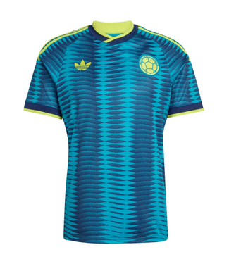 adidas adidas Colombia World Cup 2026 Away Jersey - Mystery Petrol/Yellow