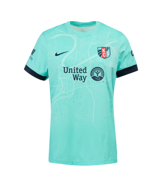 Nike Nike Womens Kansas City KC Current 2025 Authentic Away Jersey - Hyper Turquoise
