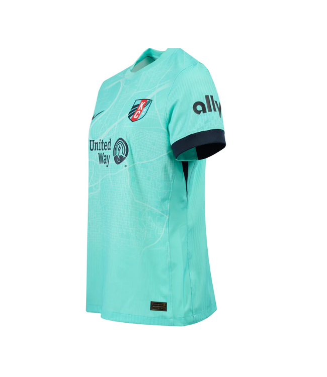 Nike Nike Womens Kansas City KC Current 2025 Authentic Away Jersey - Hyper Turquoise