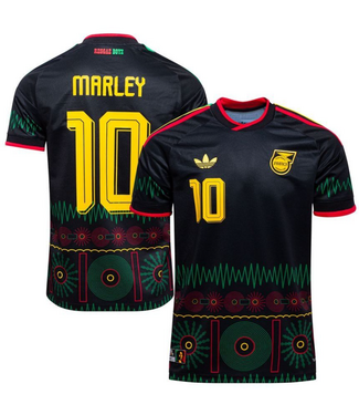 adidas adidas Jamaica World Cup 2026 Marley 10 Away Jersey - Black