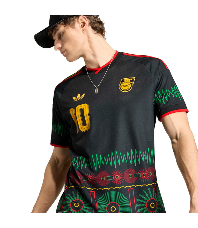 adidas adidas Jamaica World Cup 2026 Marley 10 Away Jersey - Black