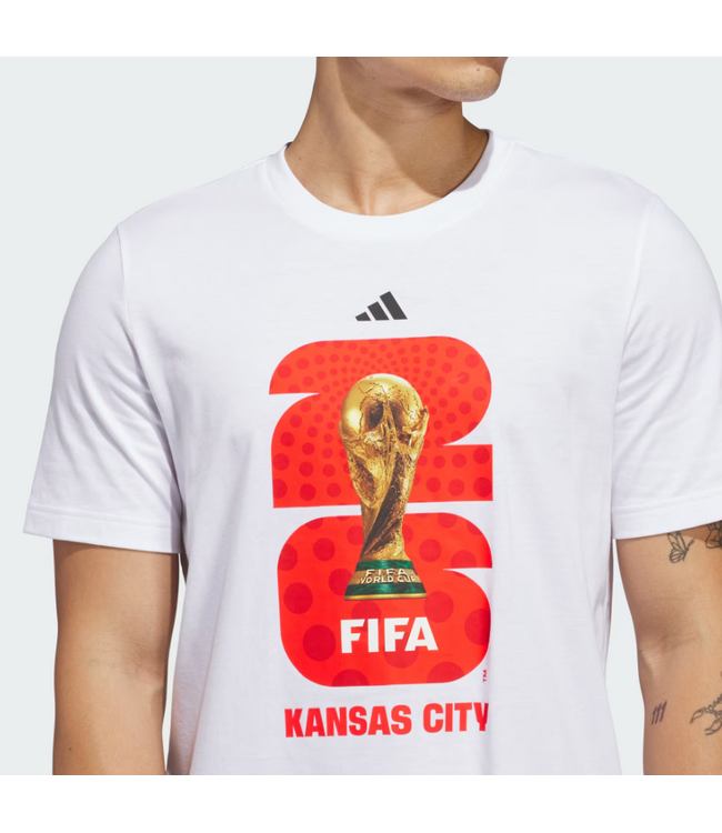 adidas adidas FIFA World Cup 2026 Kansas City Host City Graphic Shirt - White