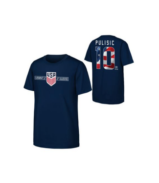 Outerstuff Outerstuff Youth FIFA World Cup 2026 USMNT United States Pulisic Graphic Shirt - Navy Blue