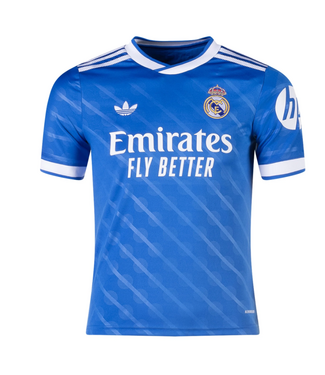 adidas adidas Youth Real Madrid 2025 - 26 Third Jersey - Blue Bird