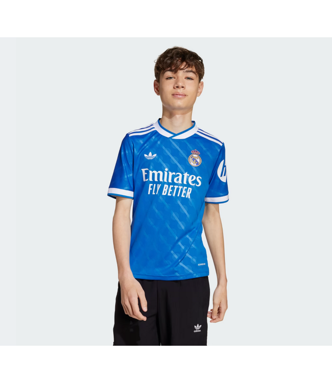 adidas adidas Youth Real Madrid 2025 - 26 Third Jersey - Blue Bird