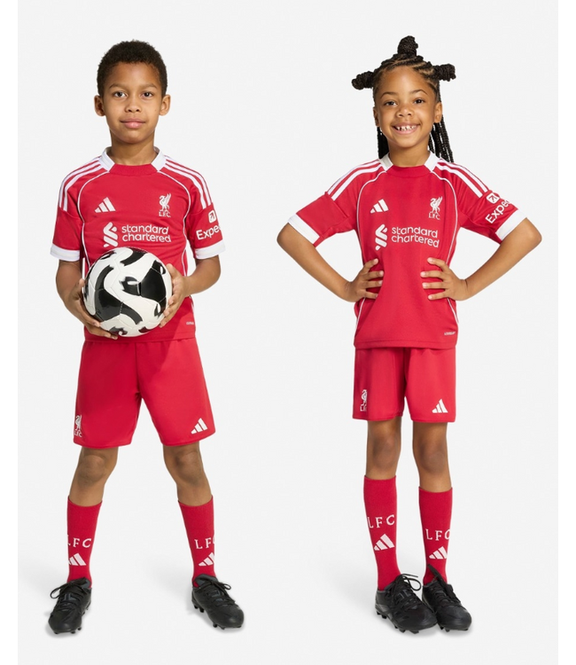 adidas adidas Liverpool 2025 - 26 Home Toddlers Mini Kit - Strawberry Red