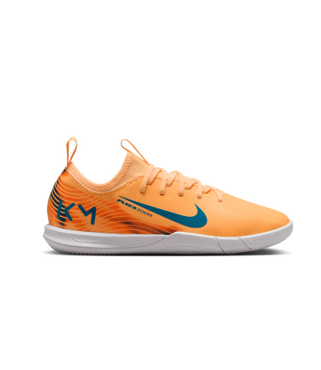 Nike Nike Jr. Zoom Mercurial Vapor 16 Academy Mbappe IC Indoor Shoes- Melon Tint/Neo Turquoise/Igloo