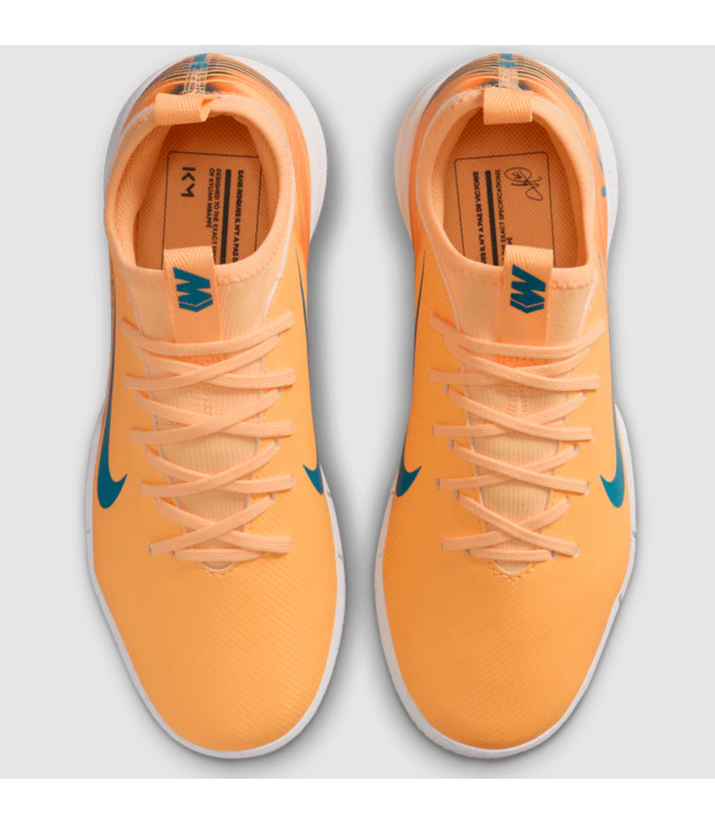 Nike Nike Jr. Zoom Mercurial Vapor 16 Academy Mbappe IC Indoor Shoes- Melon Tint/Neo Turquoise/Igloo