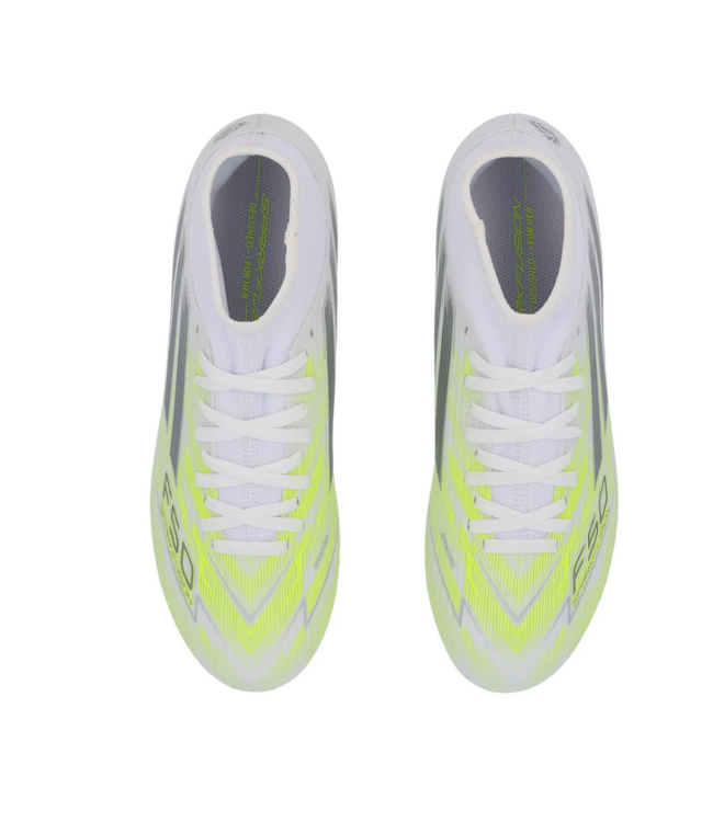 adidas adidas Womens F50 Sparkfusion  Club Mid FG / MG - White/Iron Metallic/Hi-Res Yellow