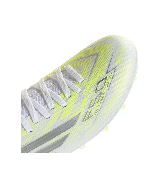 adidas adidas Womens F50 Sparkfusion  Club Mid FG / MG - White/Iron Metallic/Hi-Res Yellow
