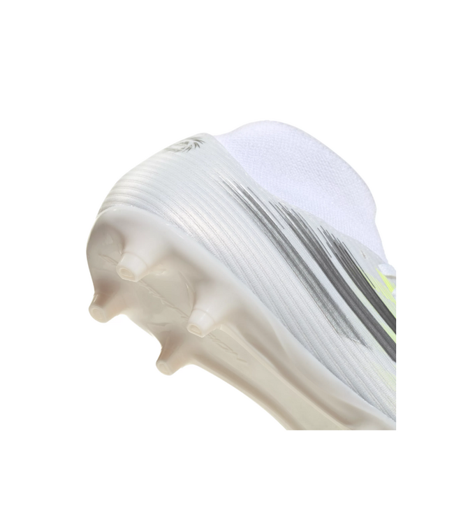 adidas adidas Womens F50 Sparkfusion  Club Mid FG / MG - White/Iron Metallic/Hi-Res Yellow