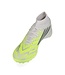 adidas adidas Womens F50 League Mid TF Turf Shoes - Cloud White/Iron Metallic/Hi-Vis Yellow