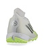 adidas adidas Womens F50 League Mid TF Turf Shoes - Cloud White/Iron Metallic/Hi-Vis Yellow