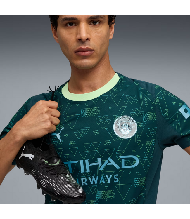 Puma Puma Manchester City 2025 - 26 Authentic Fourth Jersey - Green Terrain