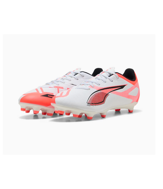 Puma Puma Jr Ultra Play FG/AG - White/Black/Glowing Red