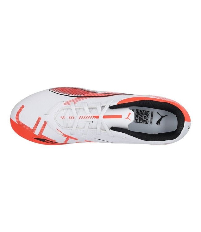 Puma Puma Jr Ultra Play FG/AG - White/Black/Glowing Red