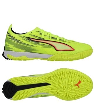 Puma Puma Jr Ultra Match 6 Unleashed Pack TT Turf Shoes- Yellow Alert/Black/Glowing Red/Lime Squeeze