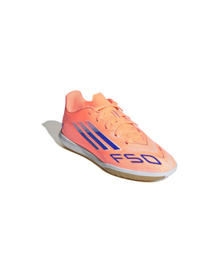 adidas adidas Jr F50 Club IN Indoor Soccer Shoes - Beam Orange/Lucid Blue/White