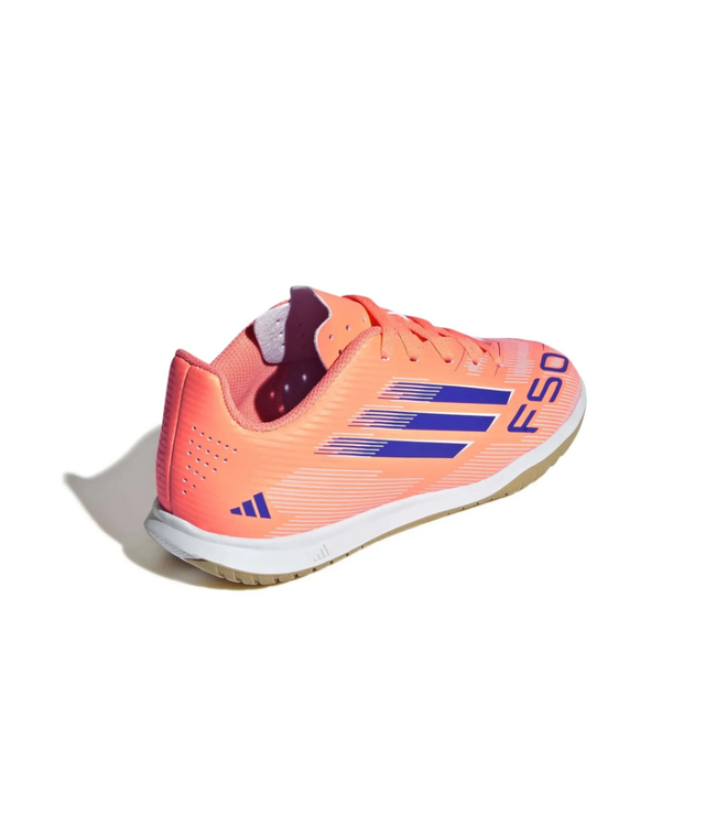adidas adidas Jr F50 Club IN Indoor Soccer Shoes - Beam Orange/Lucid Blue/White