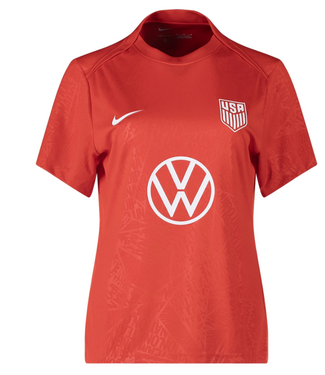 Nike Nike Womens USA United States USWNT 2025 DrifFit Strike Prematch Training  Jersey - Challenge Red/White