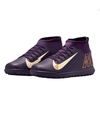 Nike Nike Jr Mercurial Superfly 10 KM Mbappe Club TF Turf Shoes - Grand Purple/Pale Ivory