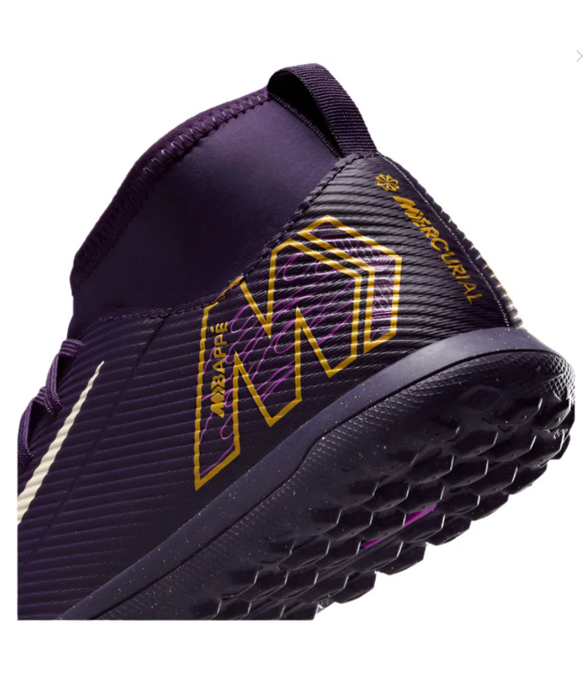 Nike Nike Jr Mercurial Superfly 10 KM Mbappe Club TF Turf Shoes - Grand Purple/Pale Ivory