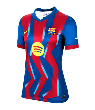 Nike Nike Womens Barcelona 2025 - 26 Fourth Jersey - Gym Blue/Salsa Red/Opti Yellow