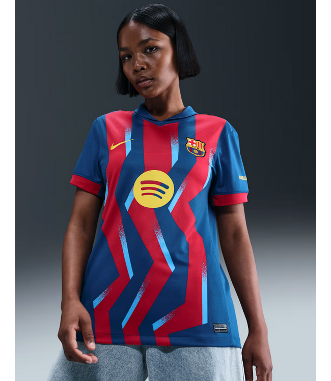 Nike Nike Womens Barcelona 2025 - 26 Fourth Jersey - Gym Blue/Salsa Red/Opti Yellow