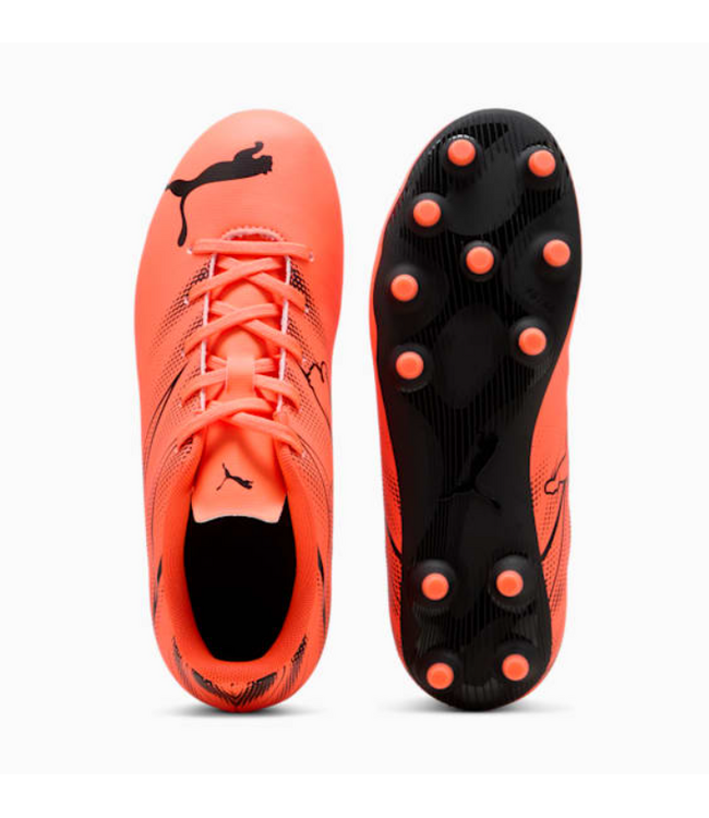 Puma Puma Jr Attaccanto  FG / AG Soccer Shoes - Crimson/Black