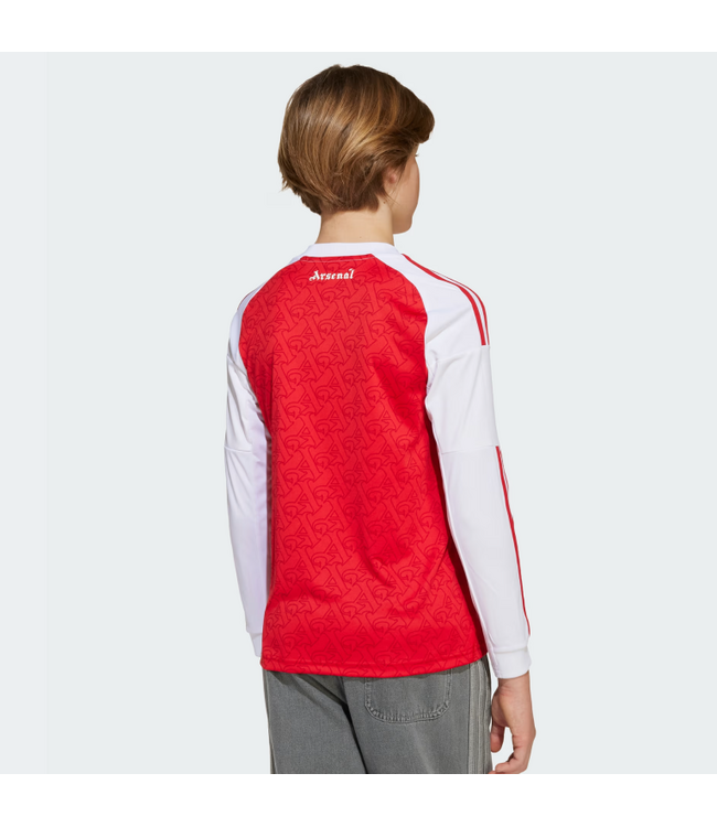 adidas adidas Arsenal 2025 - 26 Youth Long Sleeve Home Jersey - Better Scarlet/White