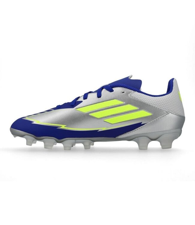 adidas adidas Jr F50 League Messi FG / MG - Silver Metallic/Solar Yellow/Lucid Blue