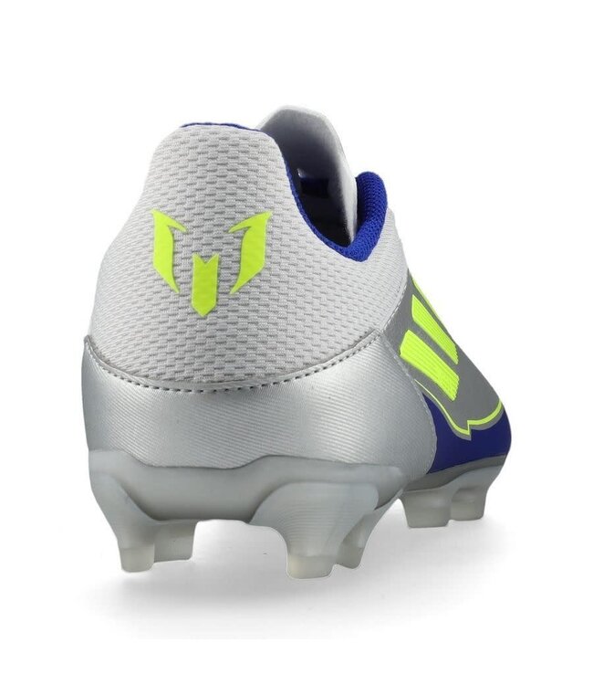 adidas adidas Jr F50 League Messi FG / MG - Silver Metallic/Solar Yellow/Lucid Blue