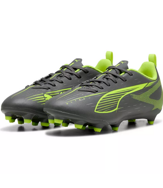 Puma Puma Jr Ultra Play FG/AG - Matte Aged Silver/Yellow Alert