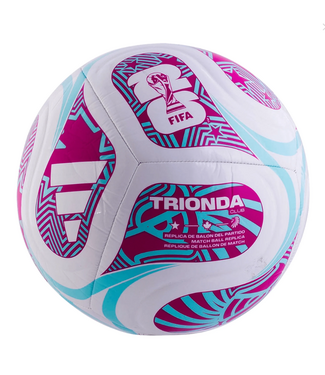 adidas adidas FIFA World Cup 2026 Trionda Club Soccer Ball - White/Flash Aqua/Shock Pink