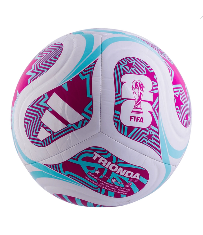 adidas adidas FIFA World Cup 2026 Trionda Club Soccer Ball - White/Flash Aqua/Shock Pink