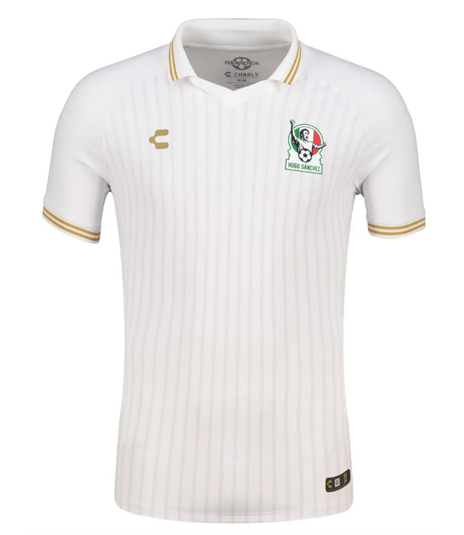 Charly Charly Leyendas Hugo Sanchez WC 26 Away Jersey - White/Gold