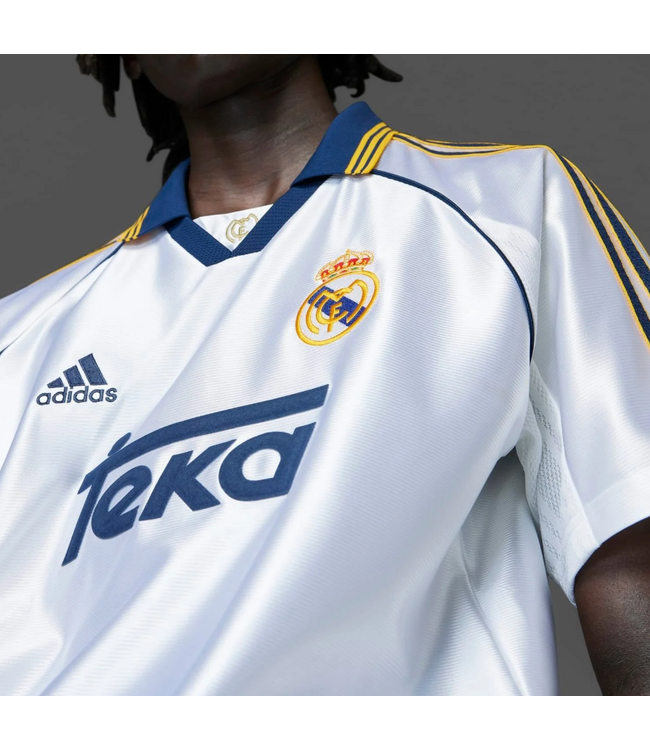 adidas adidas Real Madrid  1999 - 2000 Bring Back Retro Home Jersey - White/Gold/Blue