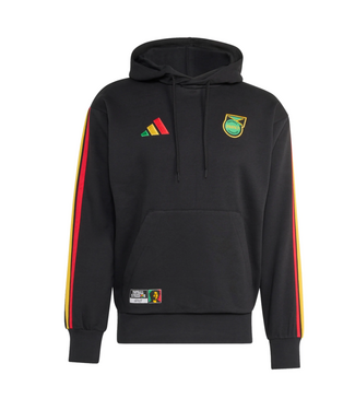 adidas adidas Jamaica World Cup 2026 Bob Marley Anthem Fleece Hoodie- Black/Multicolor