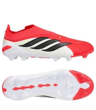 adidas adidas Predator 26 League Laceless FG - Lucid Red/Core Black/Cloud White