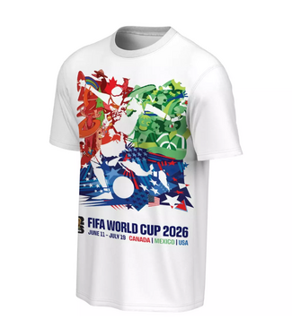 Outerstuff Outerstuff FIFA World Cup 2026 Official Poster Logo  Shirt - White