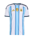 adidas adidas Argentina World Cup 2026 Authentic Home Jersey - White/Icey Blue/Light Blue